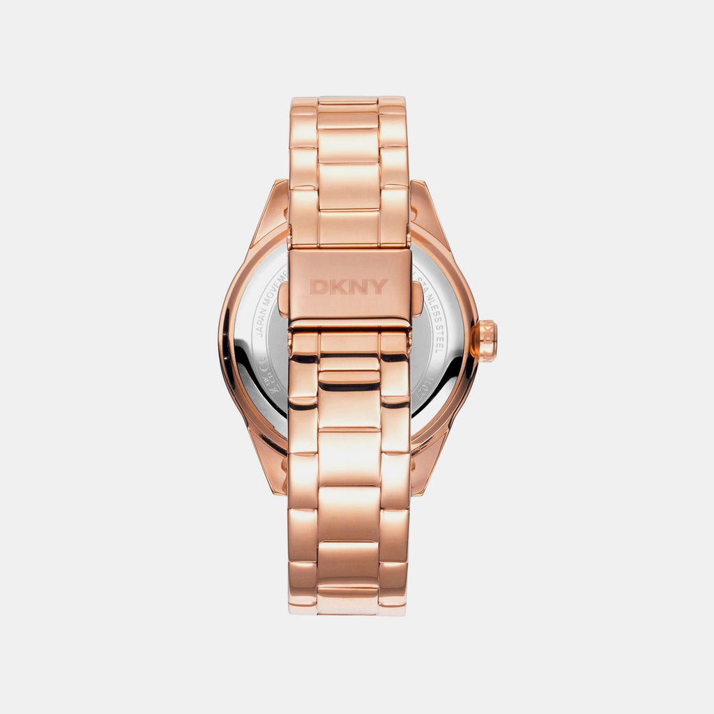 Nolita Multi Glitz Women Quartz Rose Gold Dial Multi-Function Stainless Steel Watch DK1L027M0065