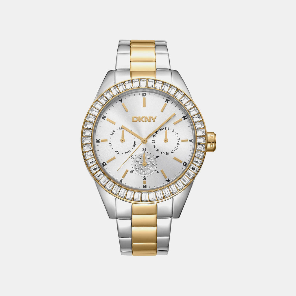 Nolita Multi Glitz Women Quartz Silver Dial Multi-Function Stainless Steel Watch DK1L027M0075