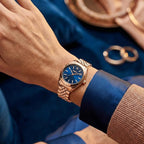 Nolita Midi Women Quartz Blue Dial Analog Stainless Steel Watch DK1L029M0065