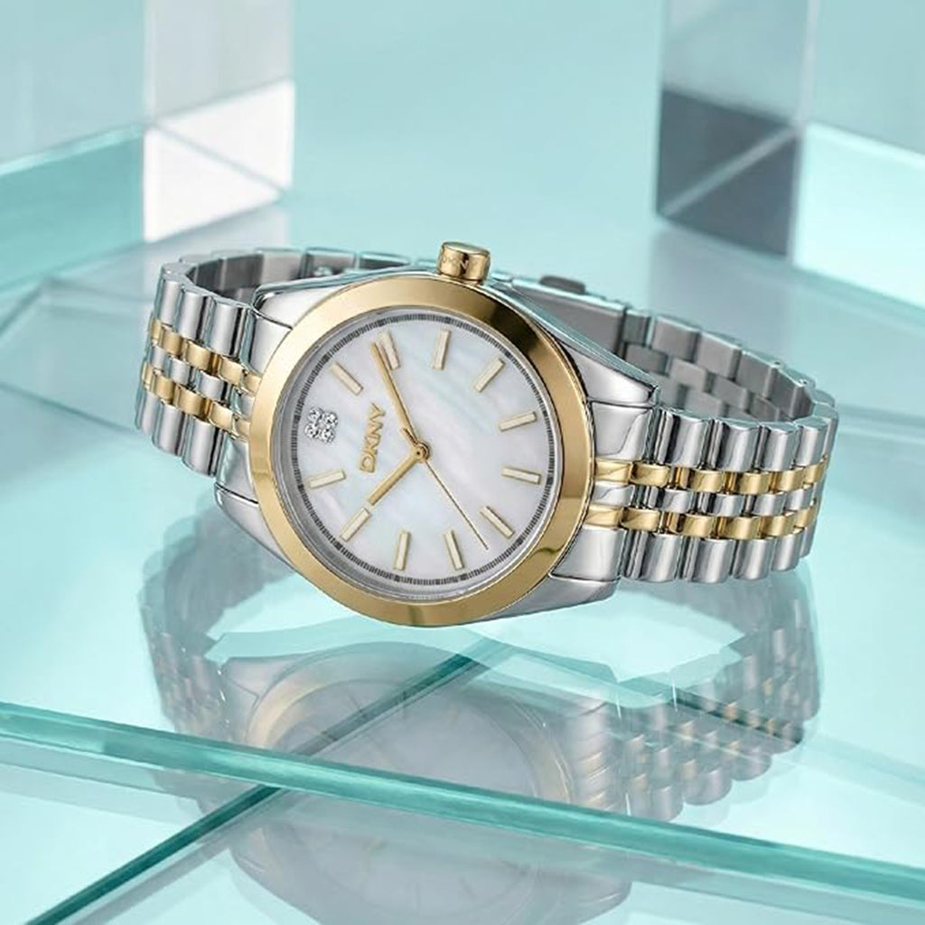 Nolita Midi Women Quartz Mother Of Pearl Dial Analog Stainless Steel Watch DK1L029M0075