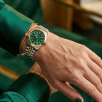 Nolita Midi Women Quartz Green Dial Analog Stainless Steel Watch DK1L029M0085