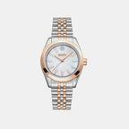 Nolita Midi Women Quartz White Mother Of Pearl Dial Analog Stainless Steel Watch DK1L029M0095