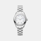 Astoria Logo Women Quartz Mother Of Pearl Dial Analog Stainless Steel Watch DK1L033M0045