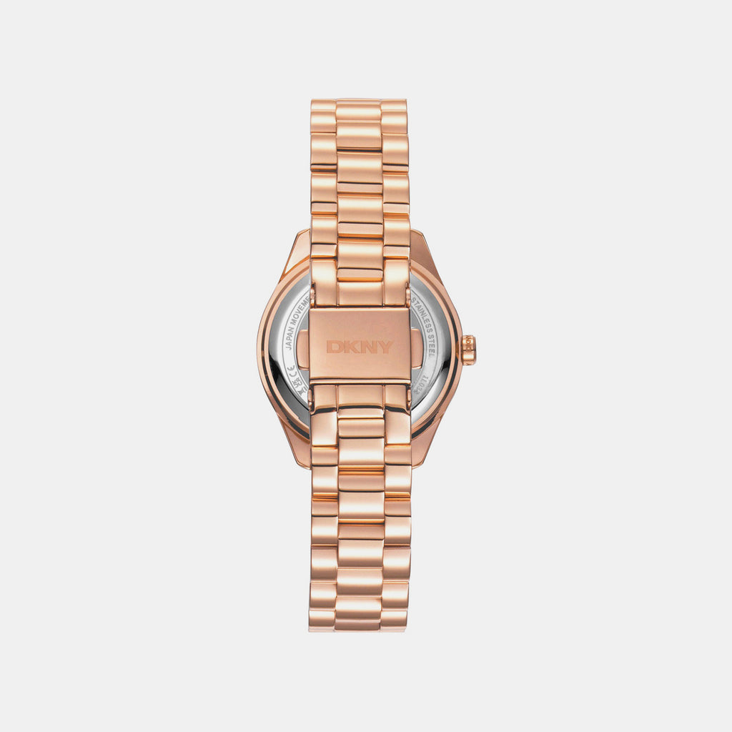 Astoria Logo Women Quartz Mother Of Pearl Dial Analog Stainless Steel Watch DK1L033M0075