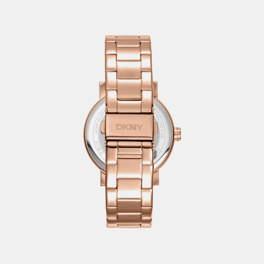 Soho Maxi Women Quartz Rose Gold Dial Analog Stainless Steel Watch DK1L034M0065