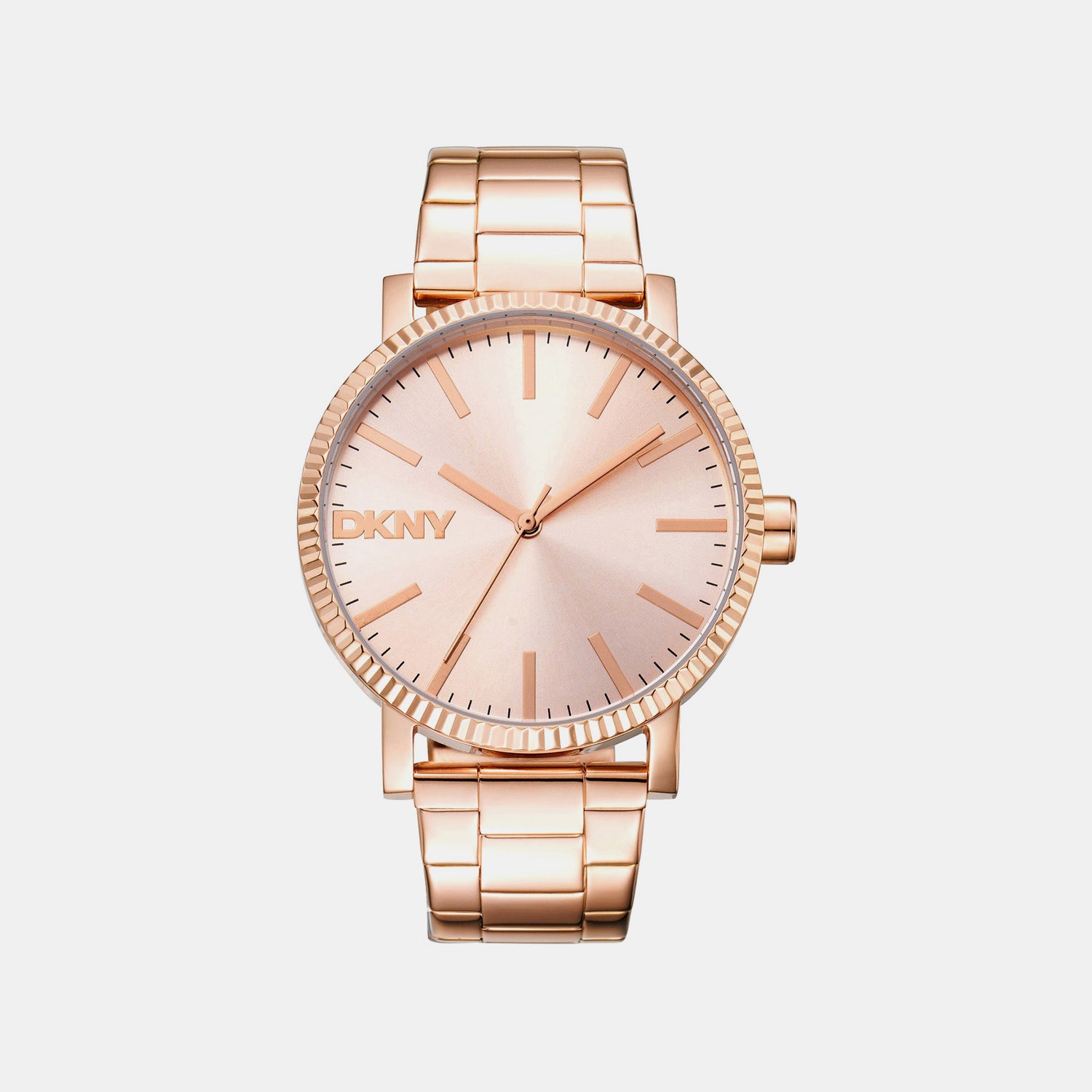 Soho Maxi Women Quartz Rose Gold Dial Analog Stainless Steel Watch DK1L034M0065