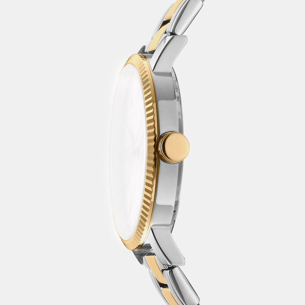 Soho Maxi Women Quartz Silver Dial Analog Stainless Steel Watch DK1L034M0075