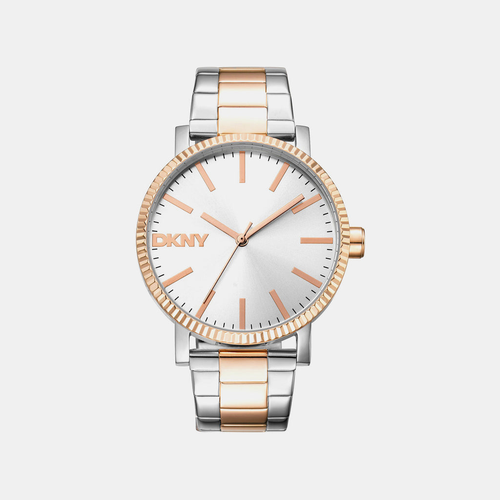Soho Maxi Women Quartz Silver Dial Analog Stainless Steel Watch DK1L034M0085