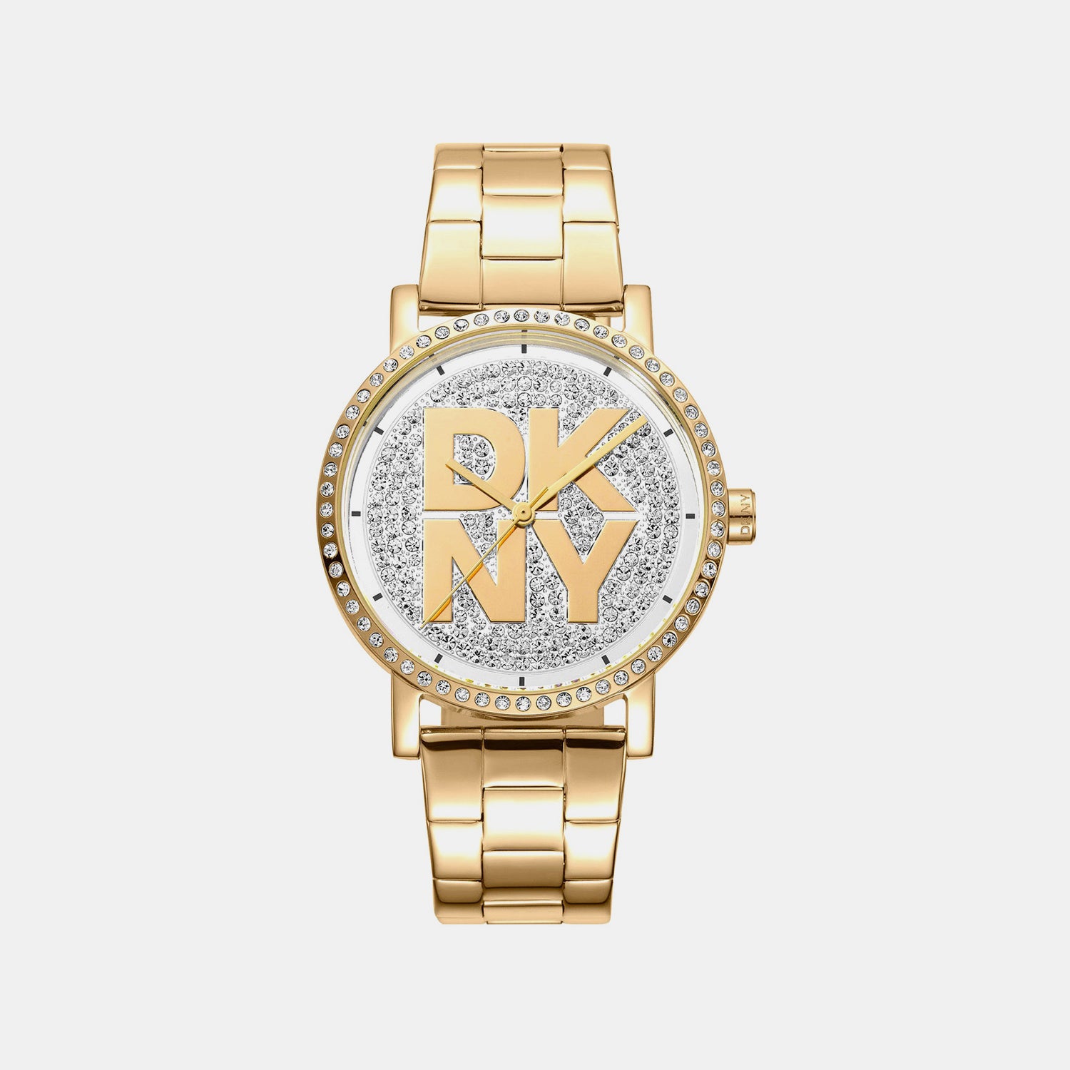 Soho Logo Women Quartz Silver Dial Analog Stainless Steel Watch DK1L035M0215