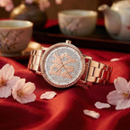 Soho Logo Women Quartz Silver Dial Analog Stainless Steel Watch DK1L035M0225