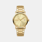 Soho Midi Women Quartz Champagne Dial Analog Stainless Steel Watch DK1L036M0065