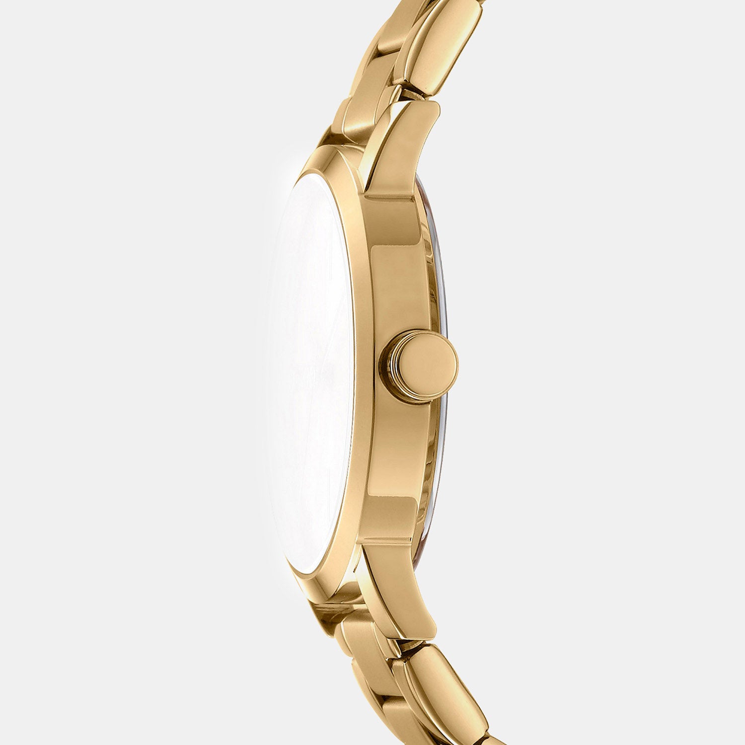 Soho Midi Women Quartz Champagne Dial Analog Stainless Steel Watch DK1L036M0065