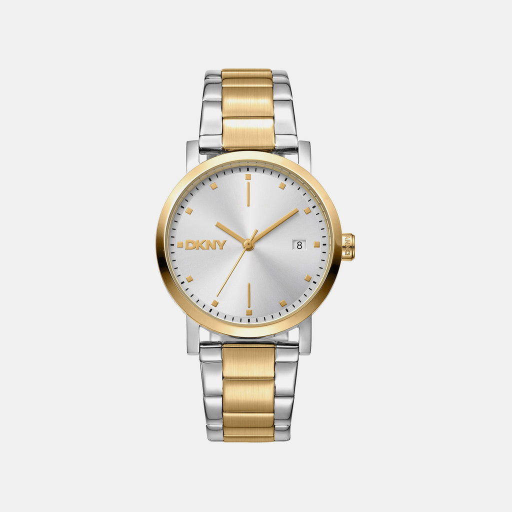 Soho Midi Women Quartz Silver Dial Analog Stainless Steel Watch DK1L036M0085
