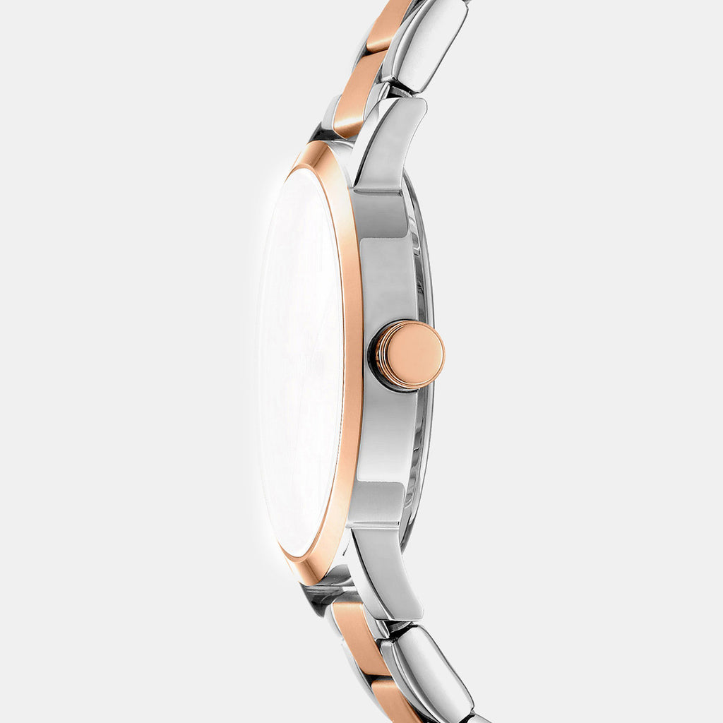 Soho Midi Women Quartz Silver Dial Analog Stainless Steel Watch DK1L036M0105