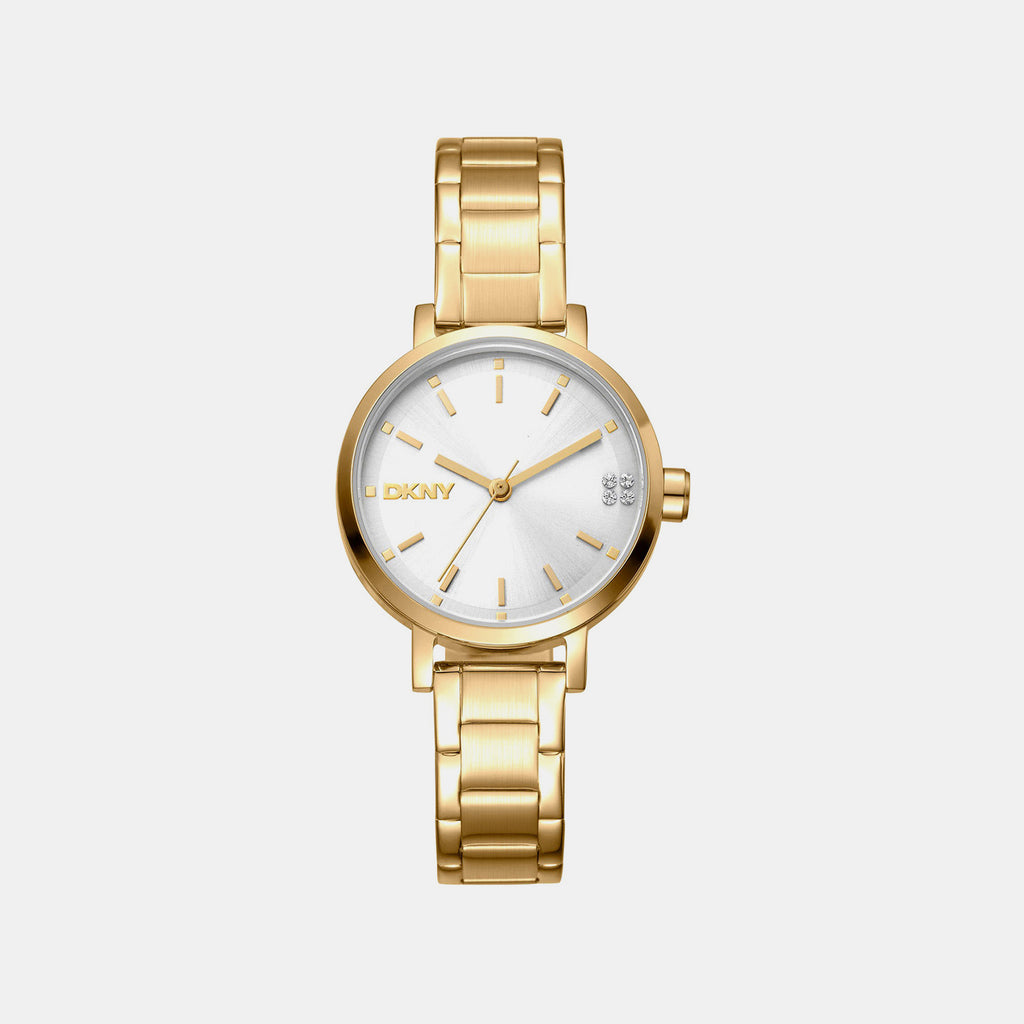 Soho Glitz Women Quartz Silver Dial Analog Stainless Steel Watch DK1L038M0055
