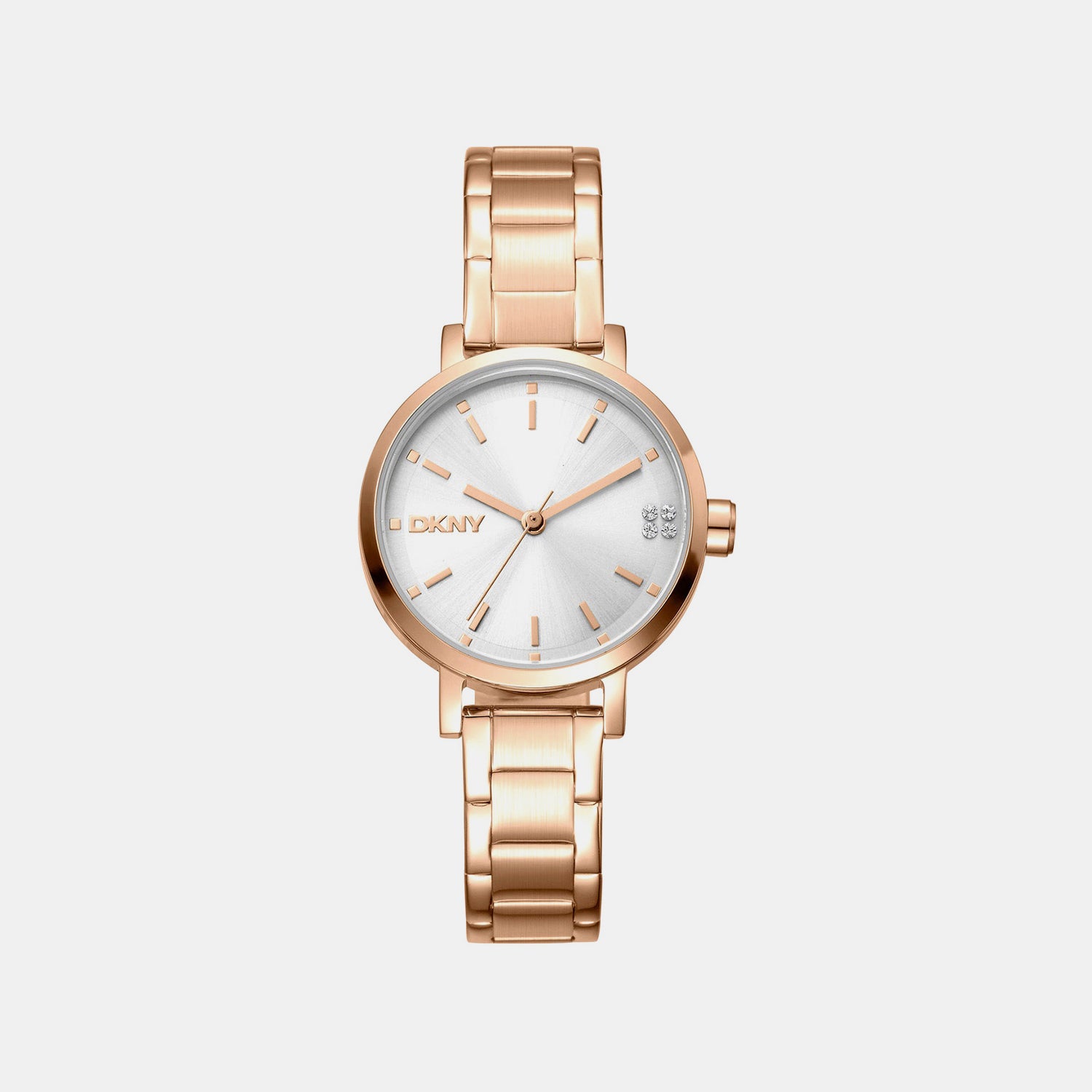Soho Glitz Women Quartz Silver Dial Analog Stainless Steel Watch DK1L038M0065