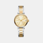 Soho Glitz Women Quartz Champagne Dial Analog Stainless Steel Watch DK1L038M0075