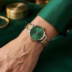 Soho Glitz Women Quartz Green Dial Analog Stainless Steel Watch DK1L038M0085