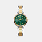 Soho Glitz Women Quartz Green Dial Analog Stainless Steel Watch DK1L038M0085