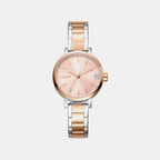 Soho Glitz Women Quartz Rose Gold Dial Analog Stainless Steel Watch DK1L038M0095