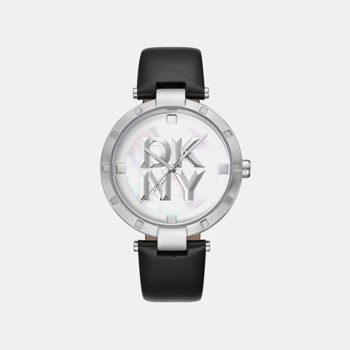 Essential Logo Women Quartz Mother Of Pearl Dial Analog Leather Watch DK1L041L0015
