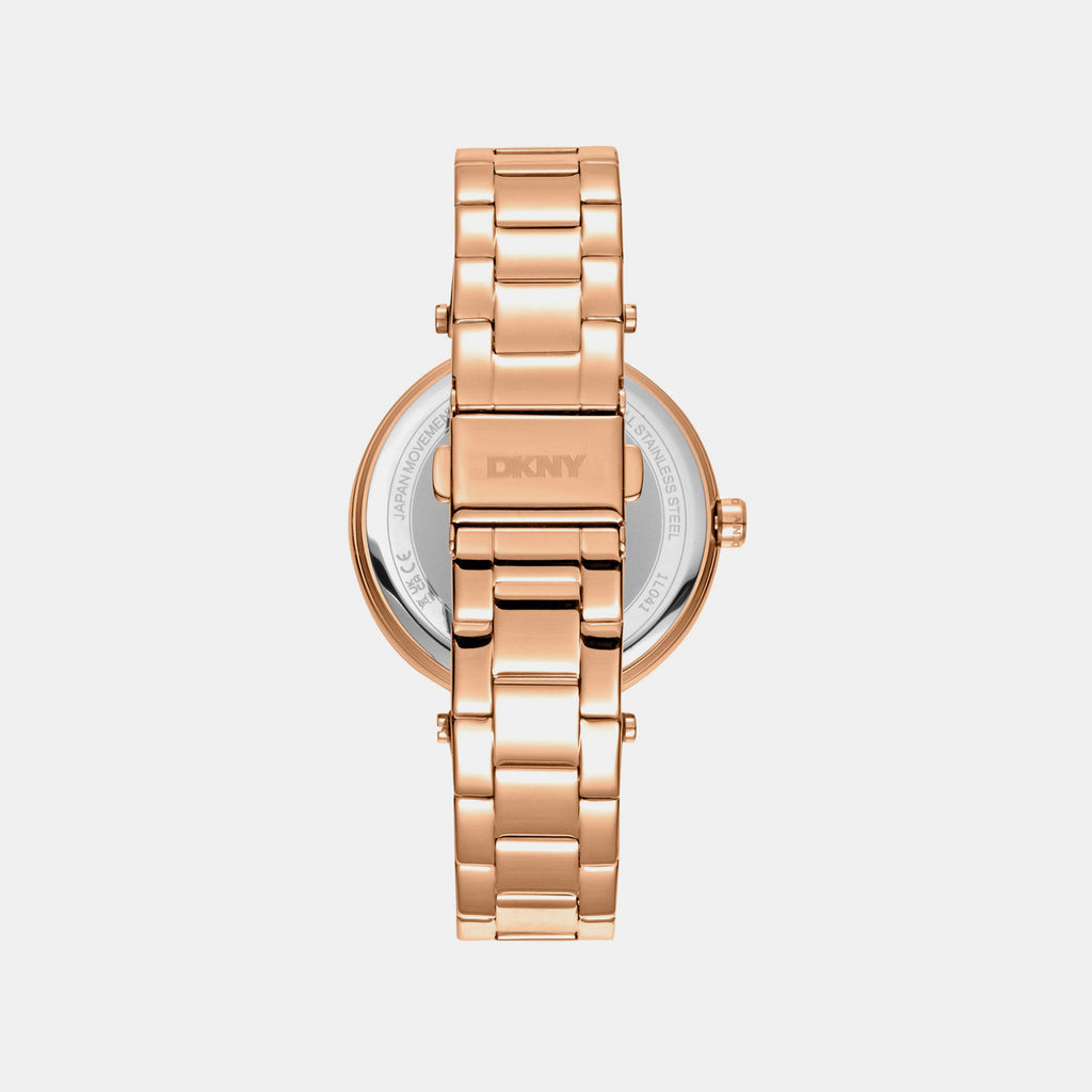 Essential Logo Women Quartz Multicolour Dial Analog Stainless Steel Watch DK1L041M0075