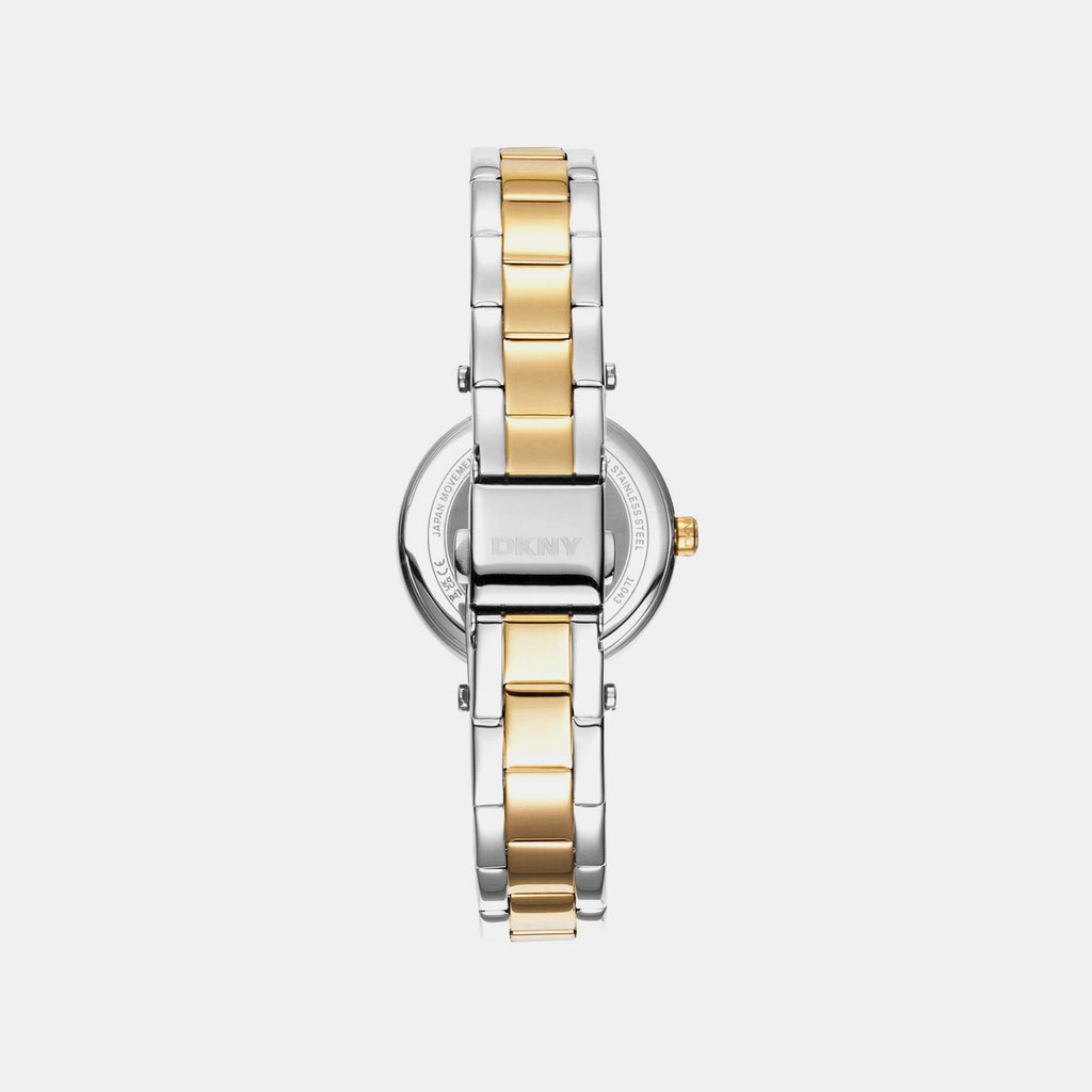 Essential Mini Women Quartz Mother Of Pearl Dial Analog Stainless Steel Watch DK1L043M0075