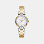Essential Mini Women Quartz Mother Of Pearl Dial Analog Stainless Steel Watch DK1L043M0075