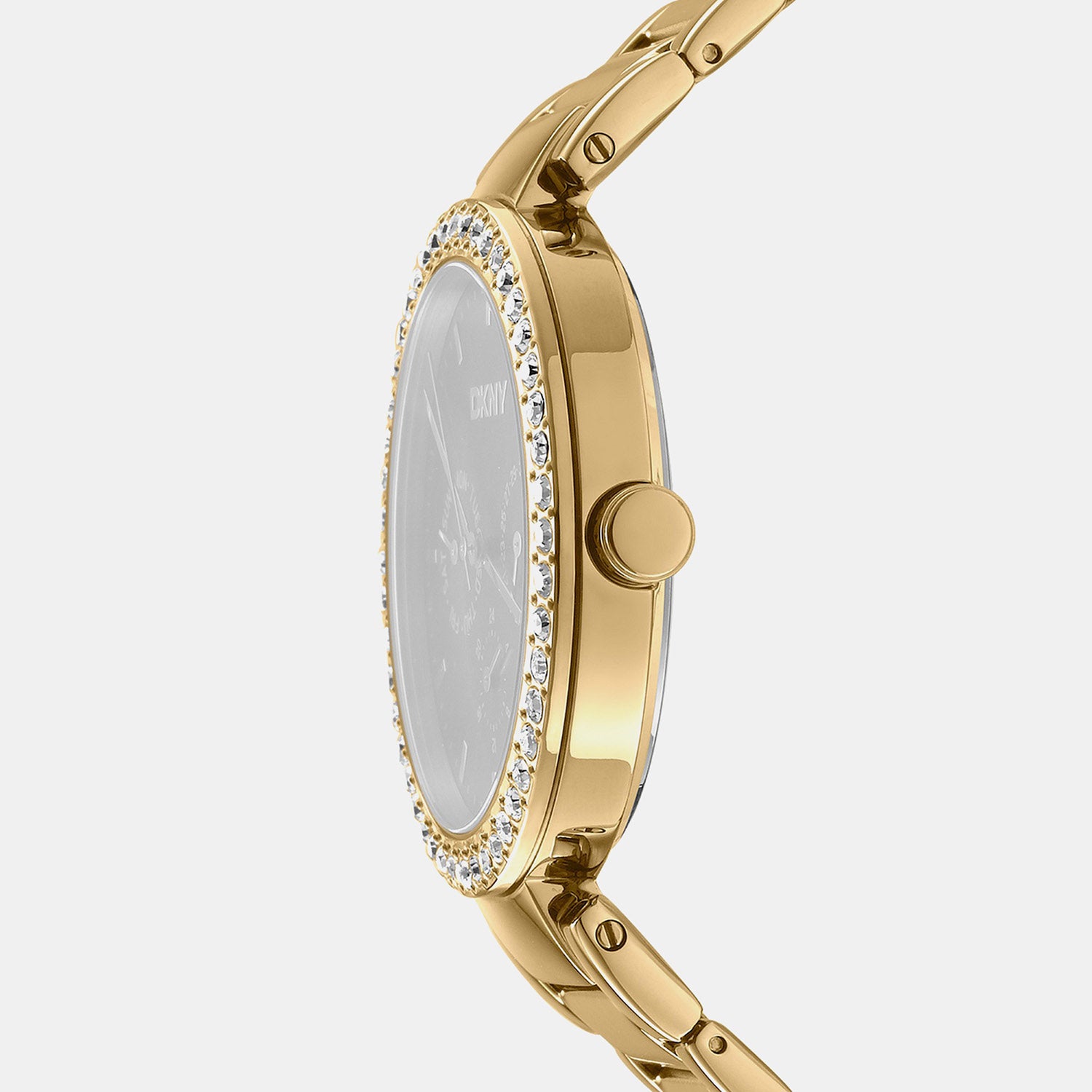 Downtown Glitz Women Quartz Silver Dial Multi-Function Stainless Steel Watch DK1L044M0055