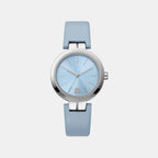Downtown Midi Women Quartz Blue Dial Analog Leather Watch DK1L045L0015