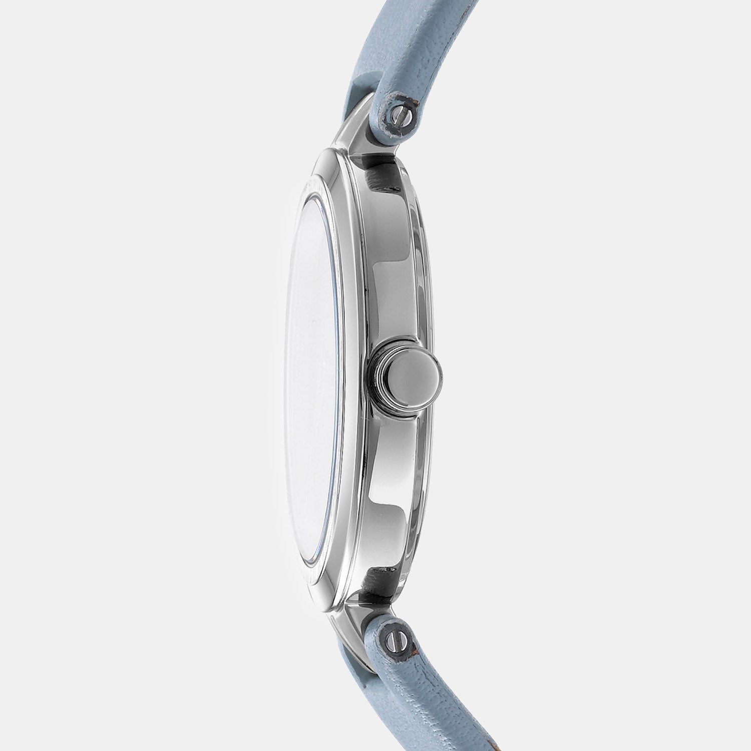 Downtown Midi Women Quartz Blue Dial Analog Leather Watch DK1L045L0015