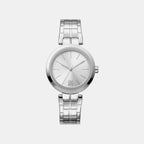 Downtown Midi Women Quartz Silver Dial Analog Stainless Steel Watch DK1L045M0035