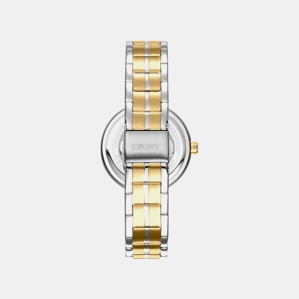 Downtown Midi Women Quartz Silver Dial Analog Stainless Steel Watch DK1L045M0065