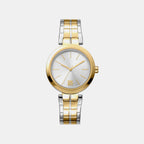 Downtown Midi Women Quartz Silver Dial Analog Stainless Steel Watch DK1L045M0065