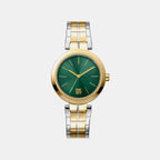 Downtown Midi Women Quartz Green Dial Analog Stainless Steel Watch DK1L045M0075