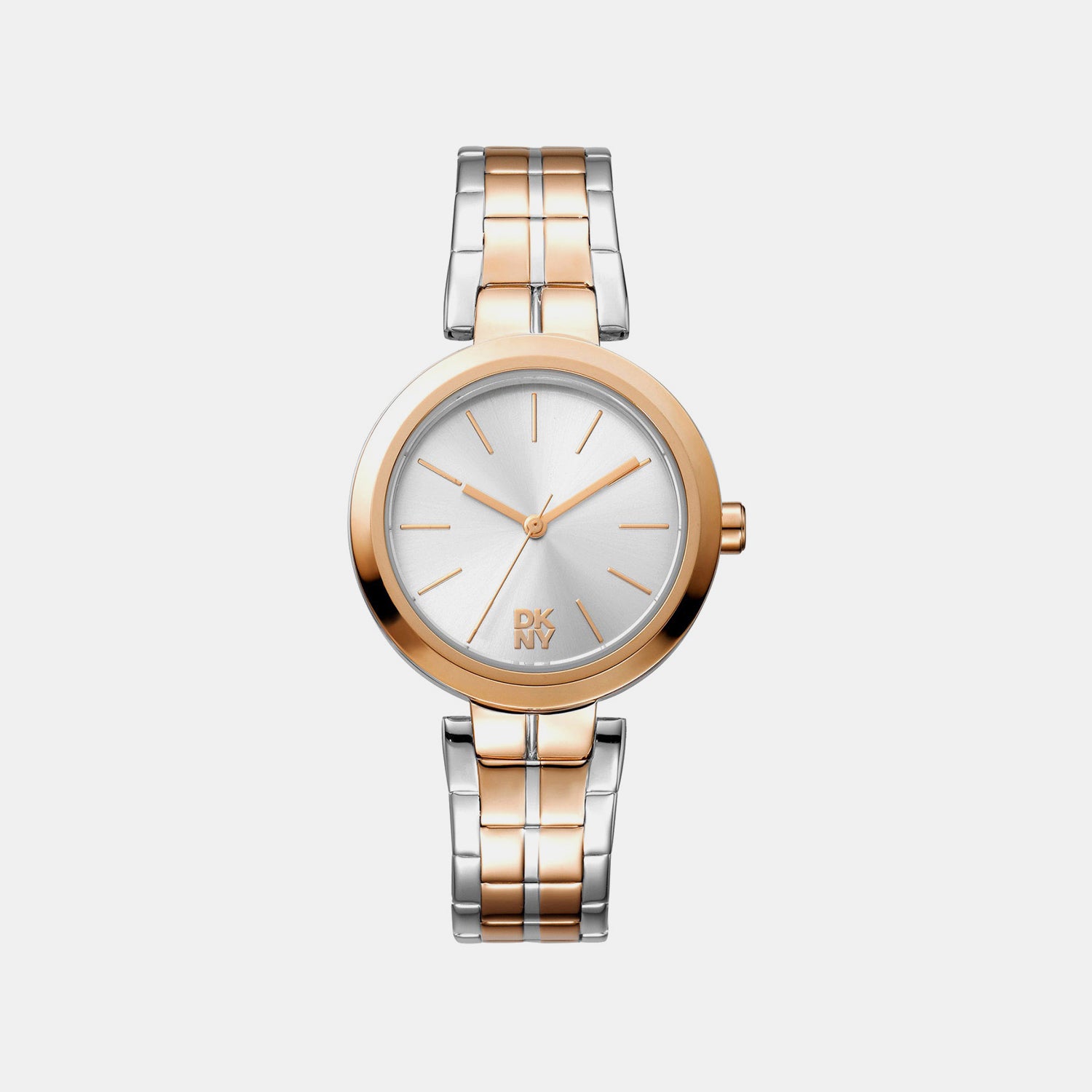 Downtown Midi Women Quartz Silver Dial Analog Stainless Steel Watch DK1L045M0085