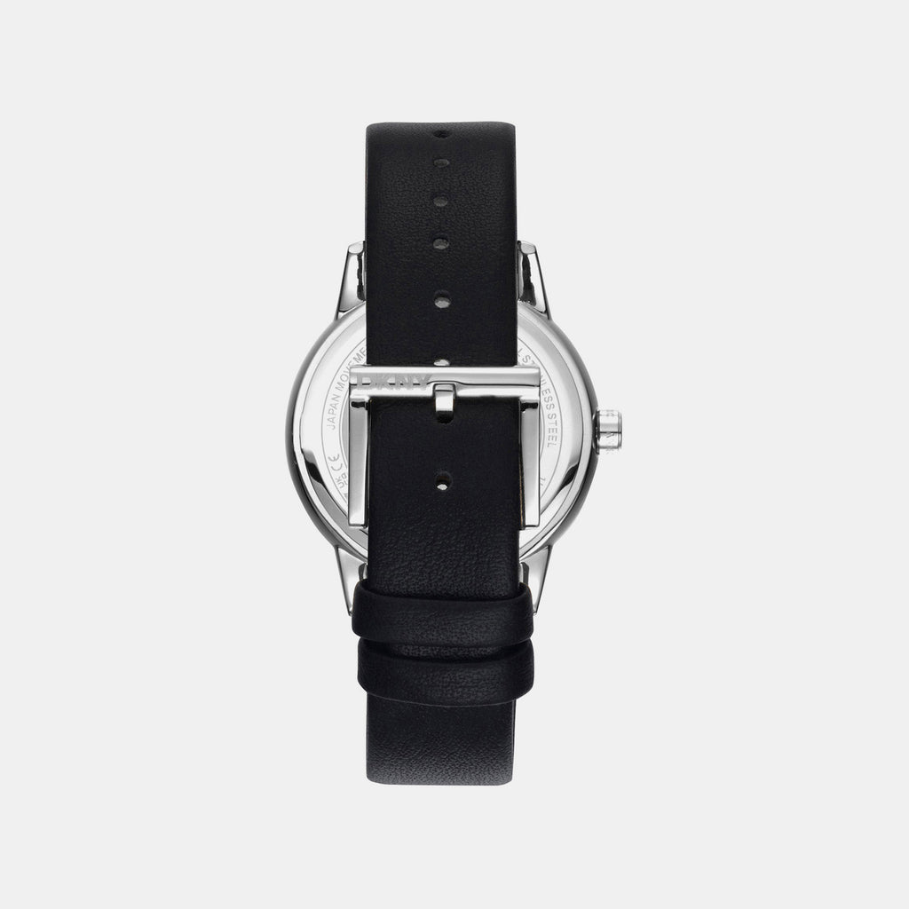 Park Ave Multi Women Quartz Silver Dial Multi-Function Leather Watch DK1L054L0015
