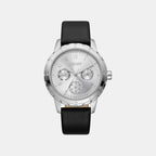Park Ave Multi Women Quartz Silver Dial Multi-Function Leather Watch DK1L054L0015