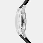 Park Ave Multi Women Quartz Silver Dial Multi-Function Leather Watch DK1L054L0015