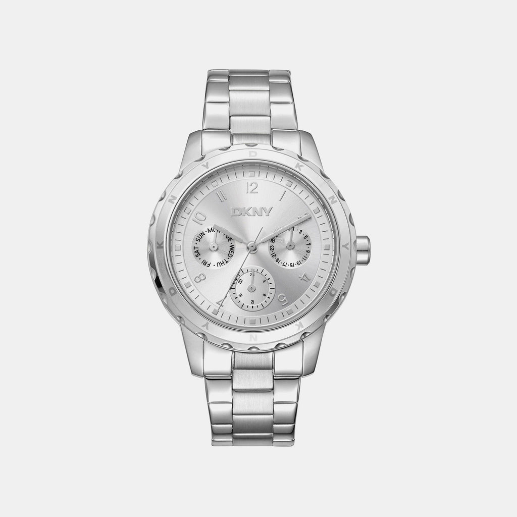 Park Ave Multi Women Quartz Silver Dial Multi-Function Stainless Steel Watch DK1L054M0035