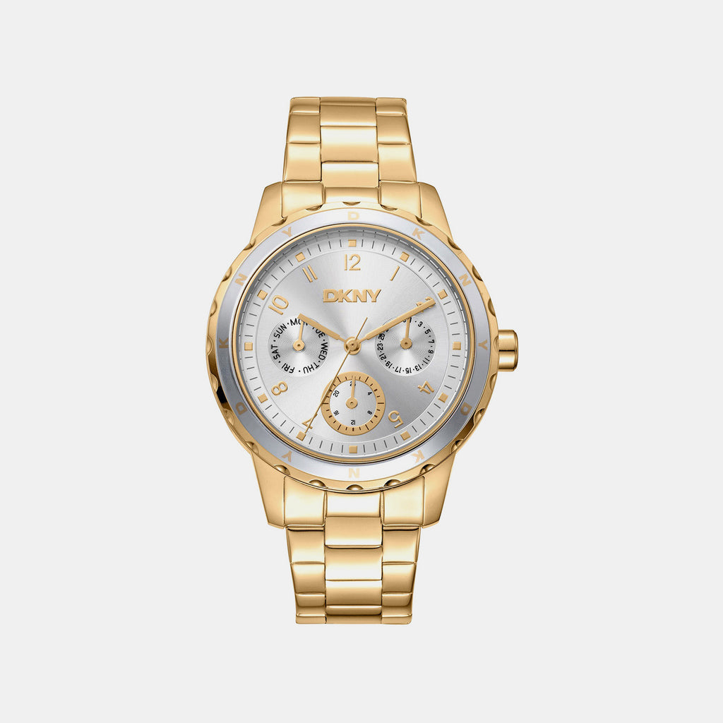 Park Ave Multi Women Quartz Silver Dial Multi-Function Stainless Steel Watch DK1L054M0045