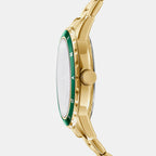 Park Ave Multi Women Quartz Green Dial Multi-Function Stainless Steel Watch DK1L054M0055