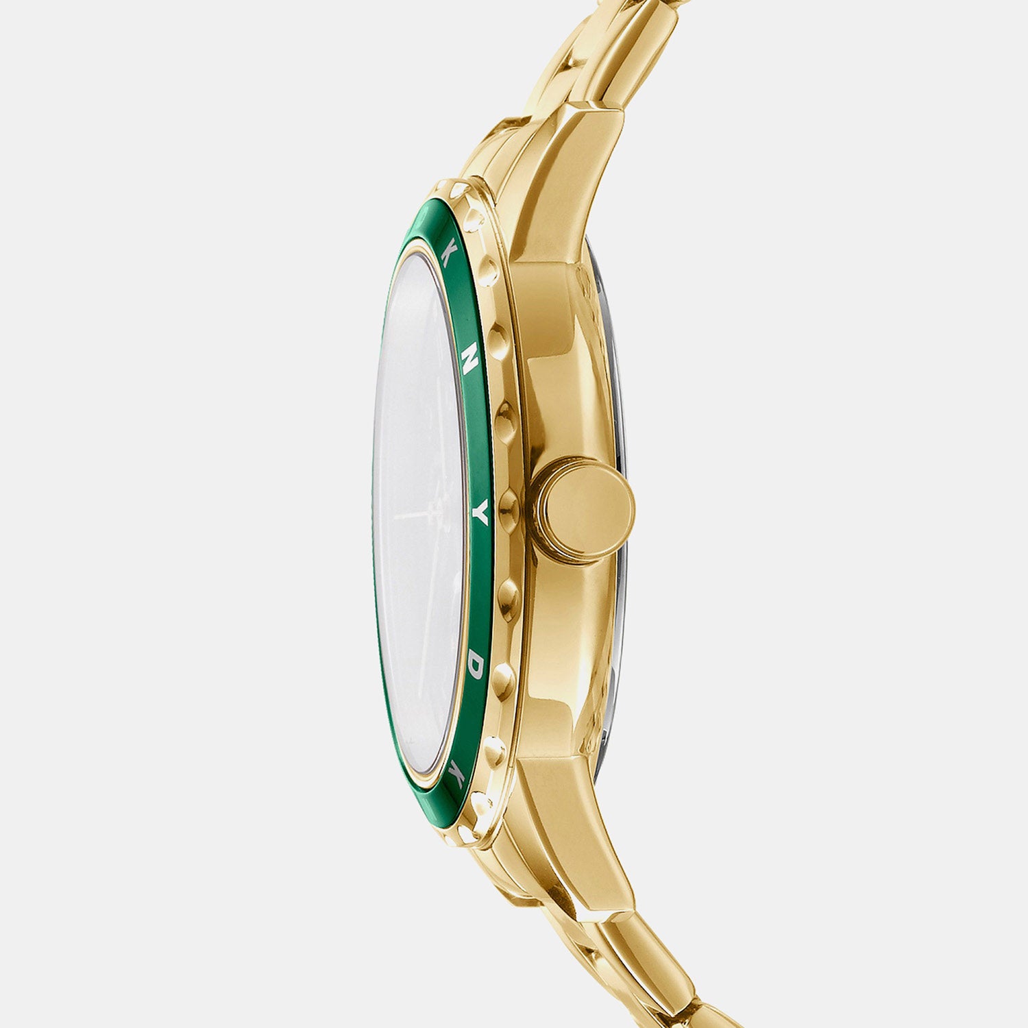 Park Ave Multi Women Quartz Green Dial Multi-Function Stainless Steel Watch DK1L054M0055