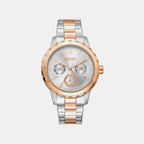 Park Ave Multi Women Quartz Silver Dial Multi-Function Stainless Steel Watch DK1L054M0085