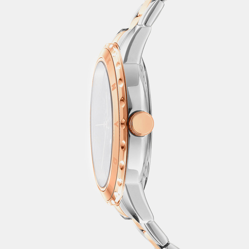 Park Ave Multi Women Quartz Silver Dial Multi-Function Stainless Steel Watch DK1L054M0085