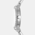Parsons Glitz Women Quartz Pink Dial Analog Stainless Steel Watch DK1L059M0045