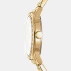 Parsons Glitz Women Quartz Silver Dial Analog Stainless Steel Watch DK1L059M0055