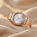 Parsons Glitz Women Quartz Silver Dial Analog Stainless Steel Watch DK1L059M0065
