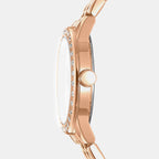Parsons Glitz Women Quartz Silver Dial Analog Stainless Steel Watch DK1L059M0065