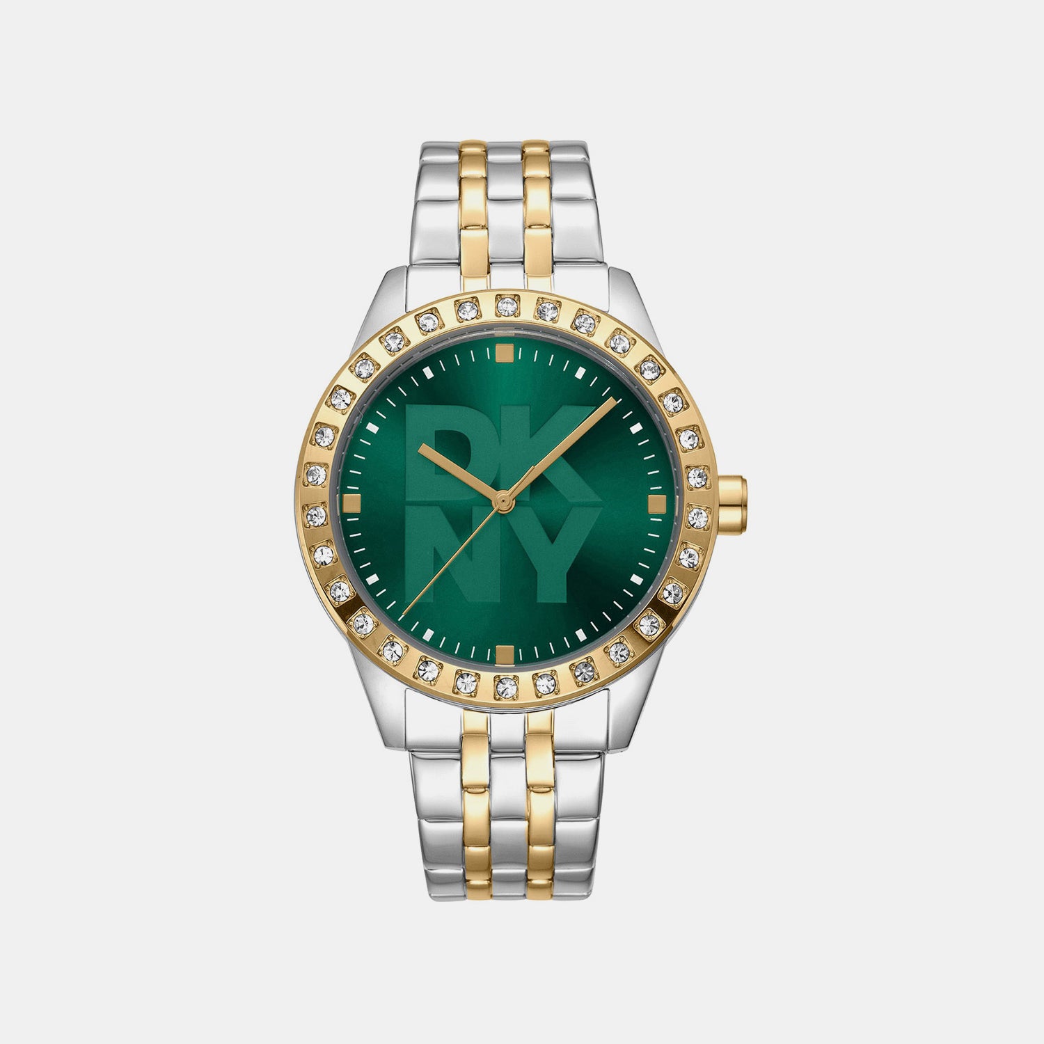Parsons Glitz Women Quartz Green Dial Analog Stainless Steel Watch DK1L059M0075